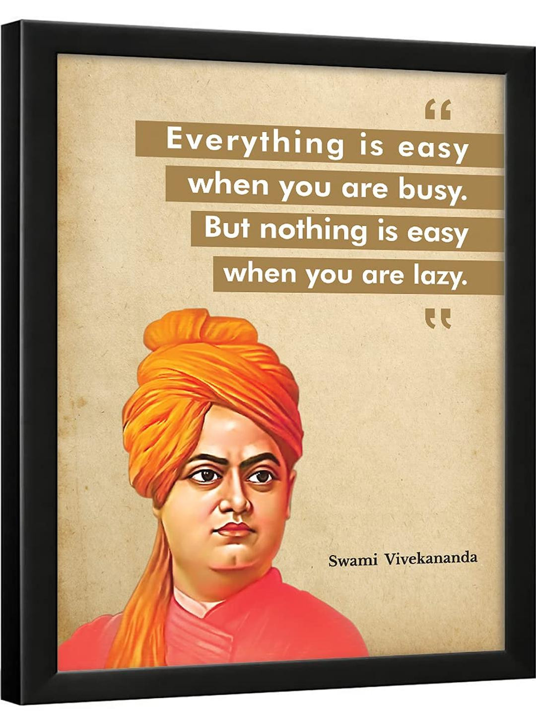 Chaka Chaundh Swami Vivekananda Quotes Wall Art