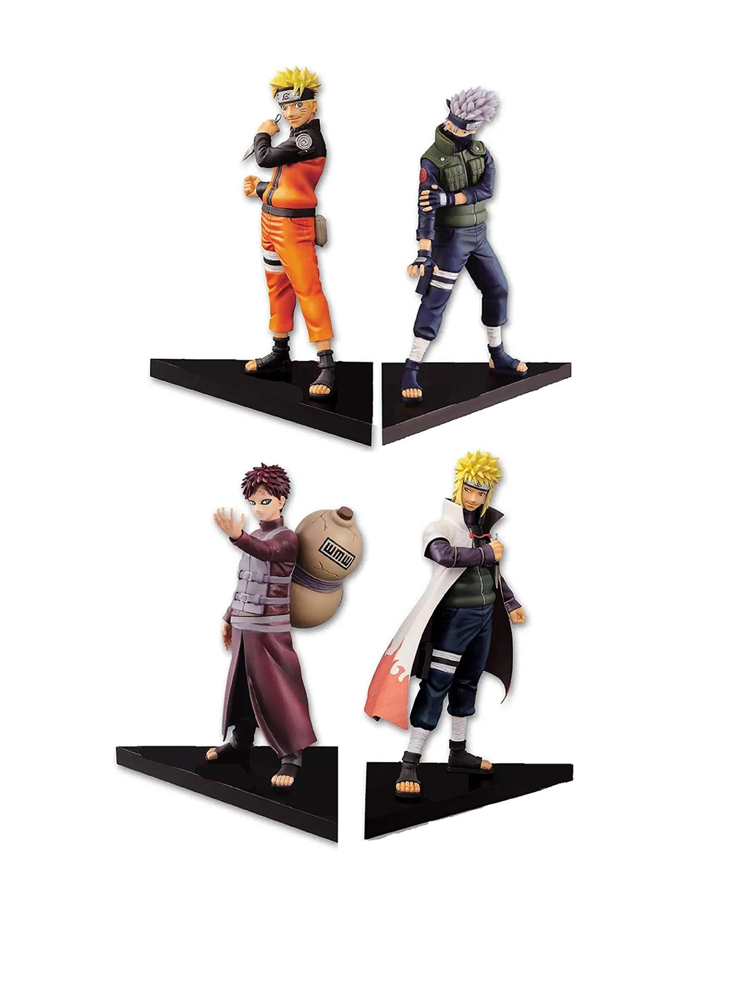 AUGEN Kids Set Of 4 Big Naruto Action Figure Toys