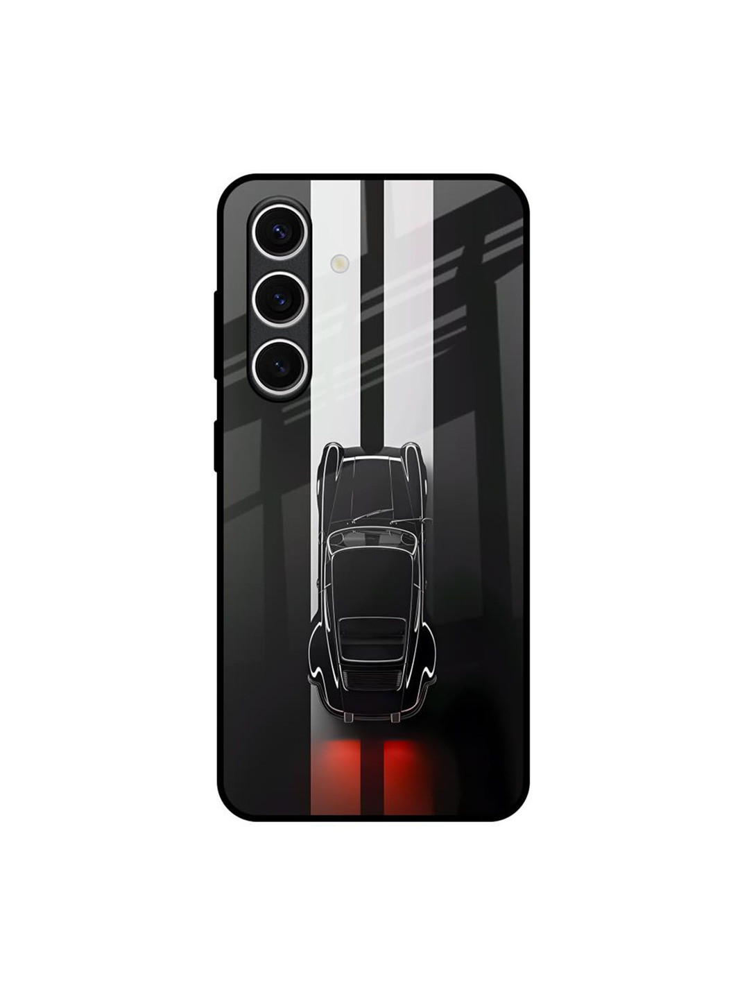 QRIOH Shadow Flash Printed Silicone Samsung Galaxy S24 FE 5G Back Case Mobile Accessories