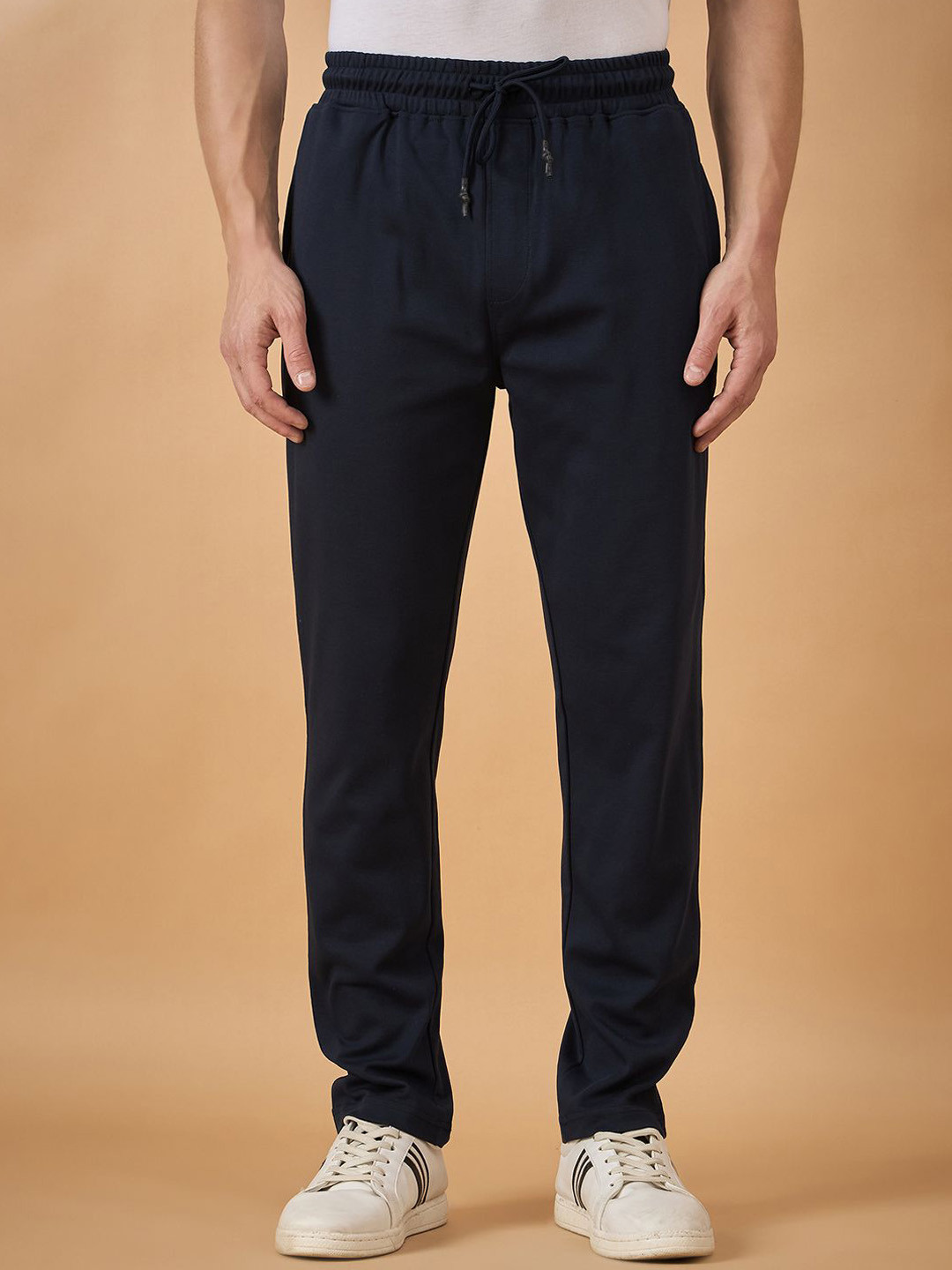 THE BEETEL HOUSE Men Cotton Mid-Rise Track Pants