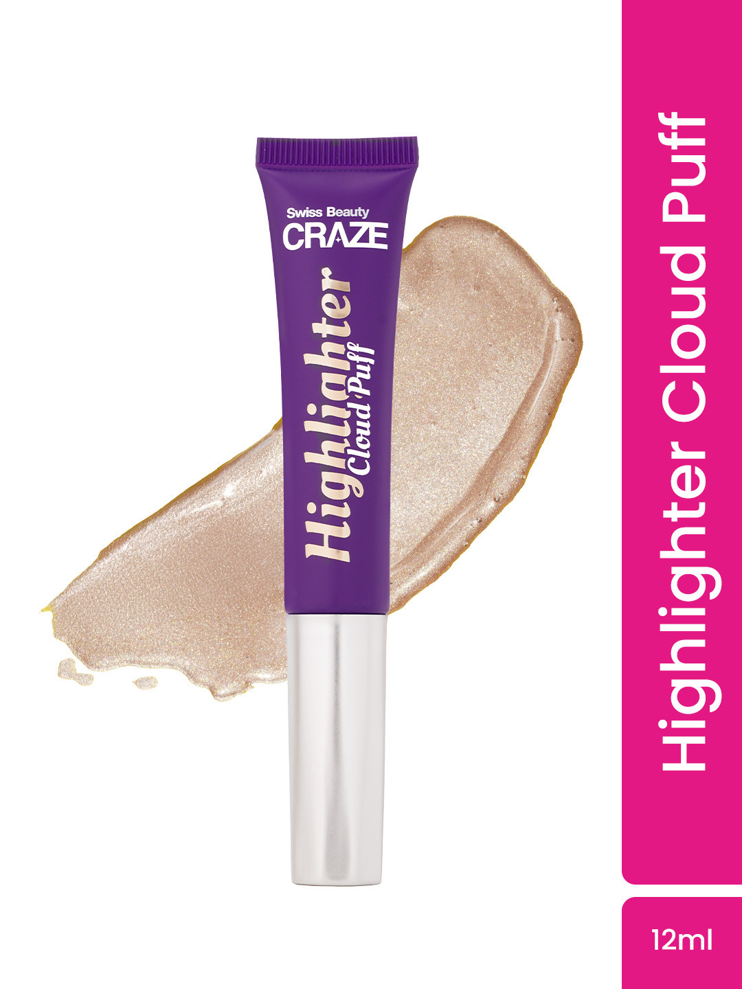 SWISS BEAUTY CRAZE Cloud Puff Highlighter - 12 ml - Starry Gold