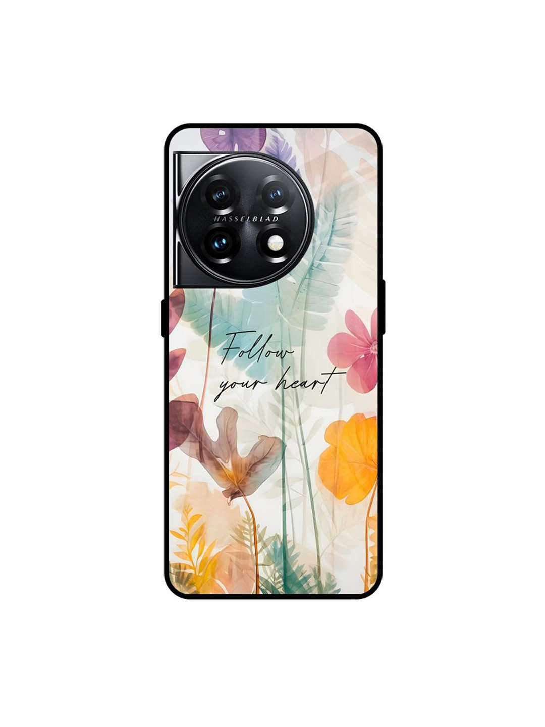 QRIOH Grace Garden Floral Printed OnePlus 11 5G Silicone Mobile Back Case