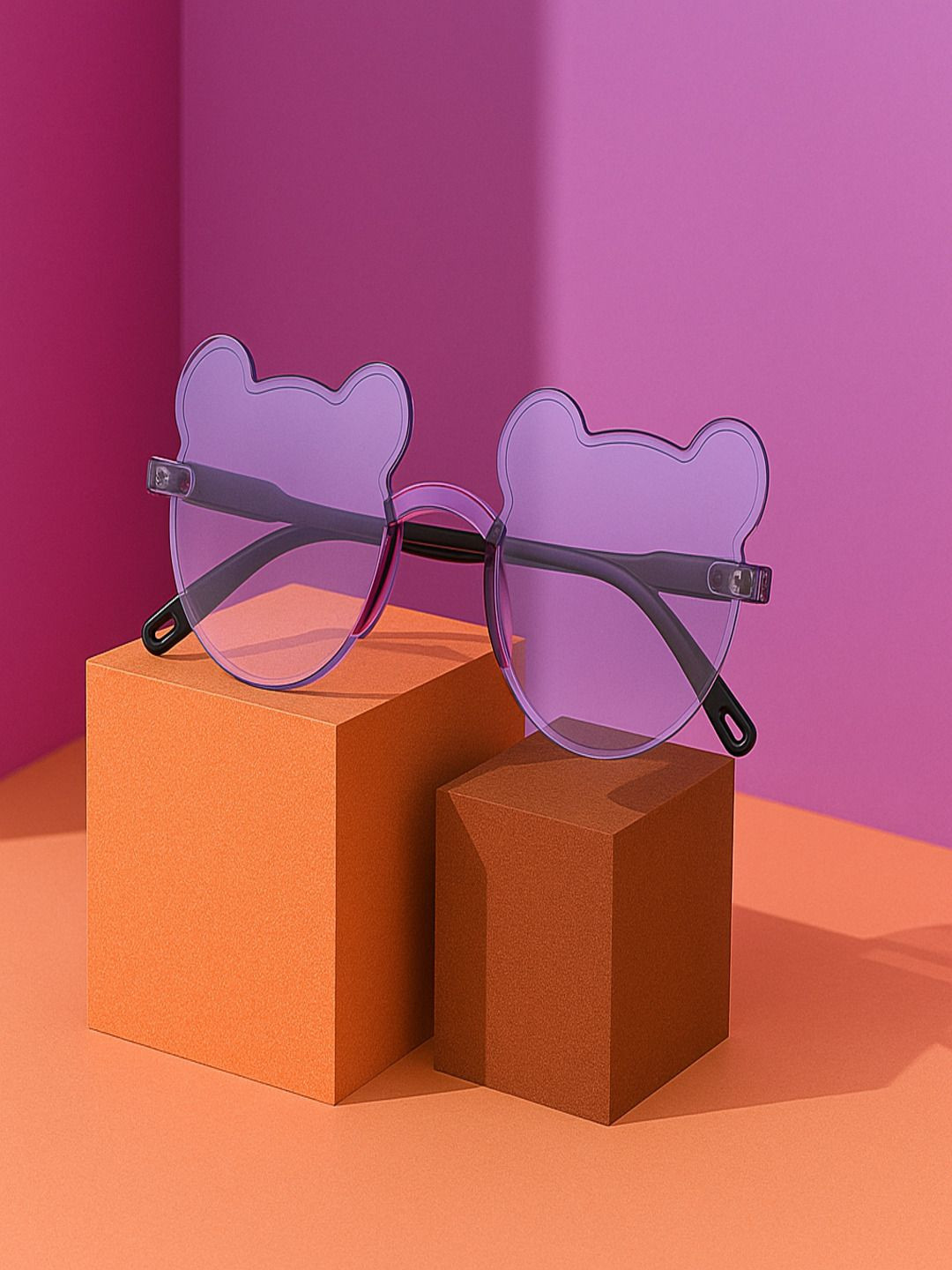 ANNA CREATIONS Girls Set of 2 Cute Bow Hair Clips with Sun Goggles