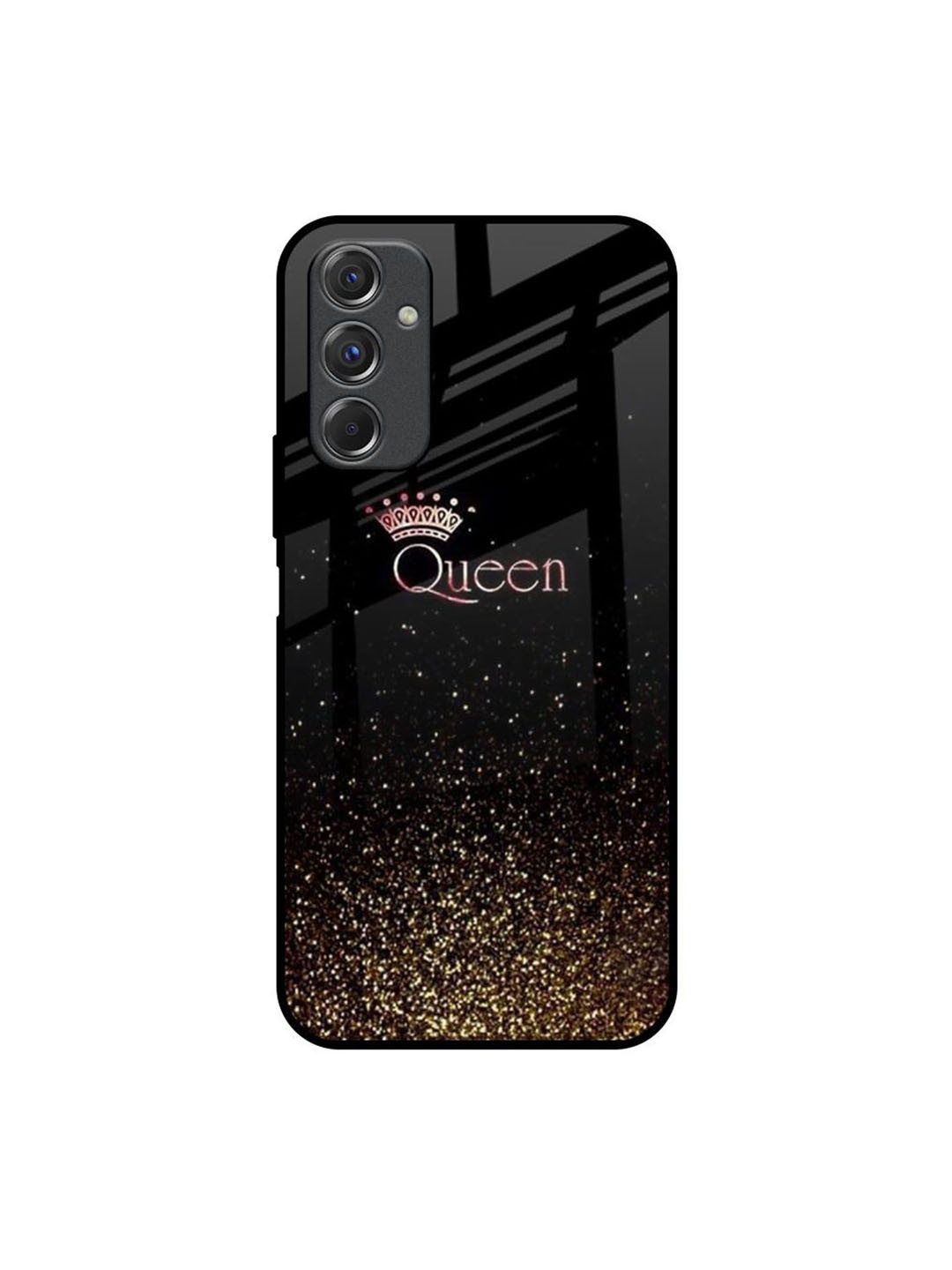 QRIOH I Am The Queen Printed Lightweight Silicone Samsung Galaxy F34 5G Glass Back Case