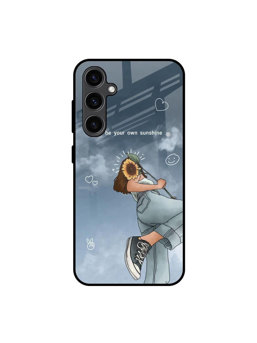 QRIOH Sunflower Spirit Printed Lightweight Silicone Samsung Galaxy S23 FE 5G Back Case