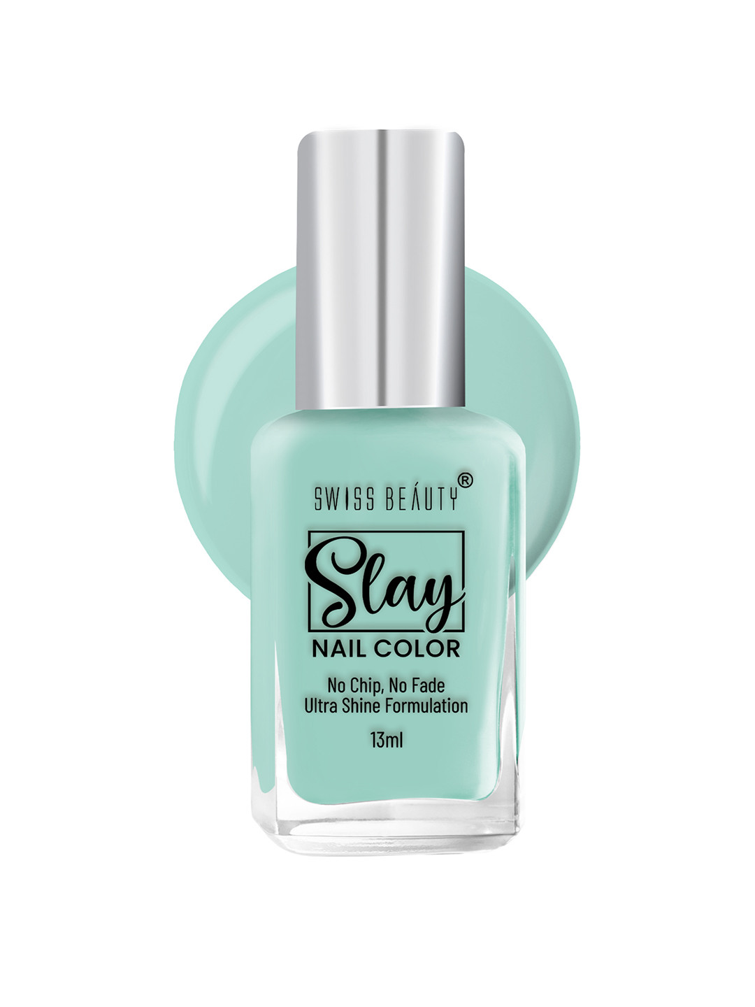 SWISS BEAUTY Slay Nail Polish with Ultra Shine Formula 13 ml - Tropical Green 43