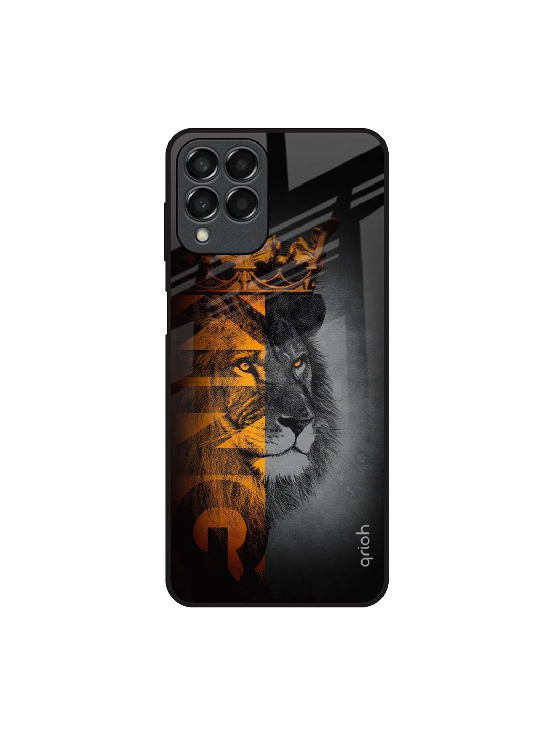 QRIOH King Of Forest Printed Lightweight Silicone Samsung Galaxy M53 5G Glass Back Case