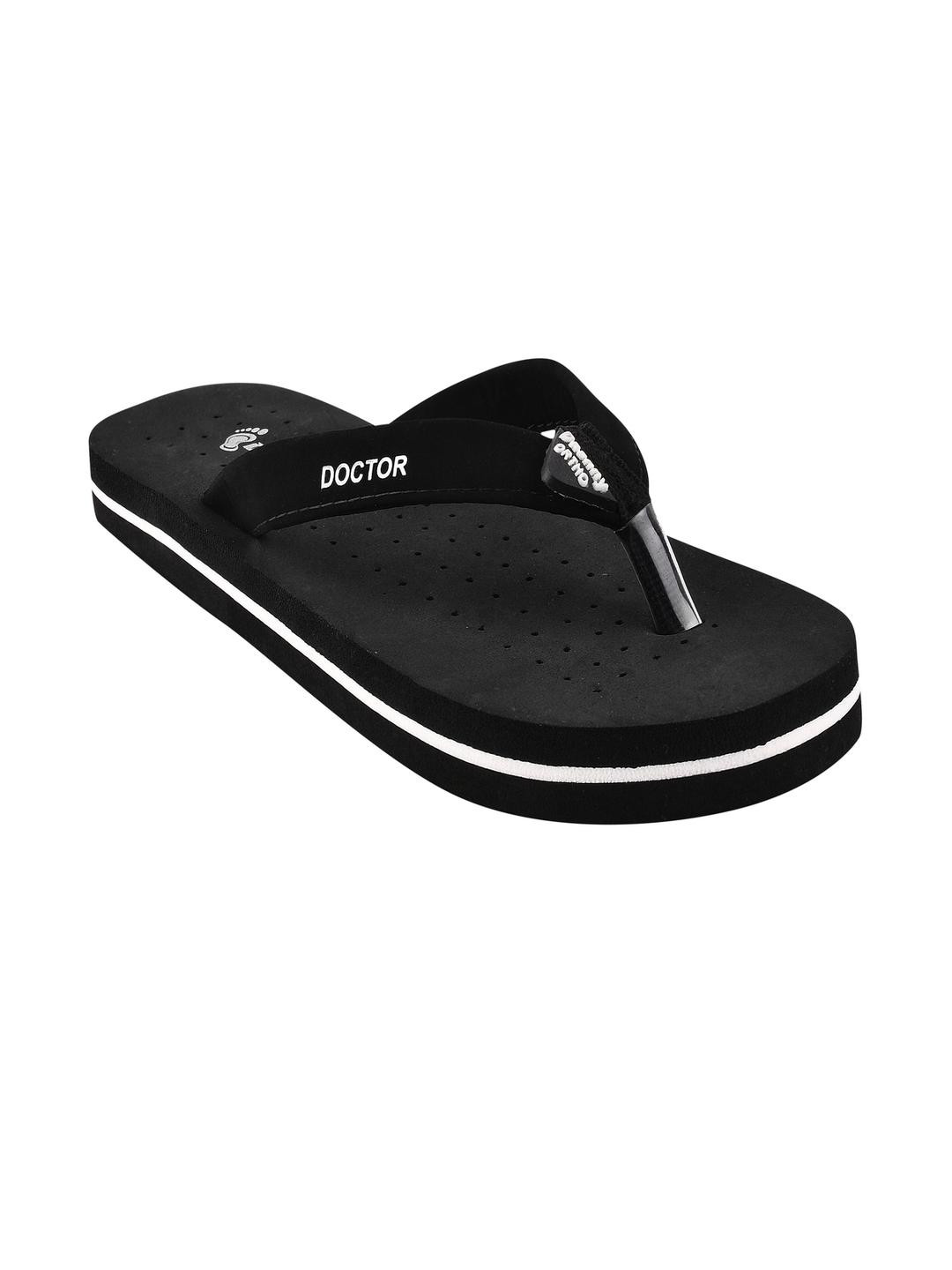 DASHNY Women Black EVA Flip Flops