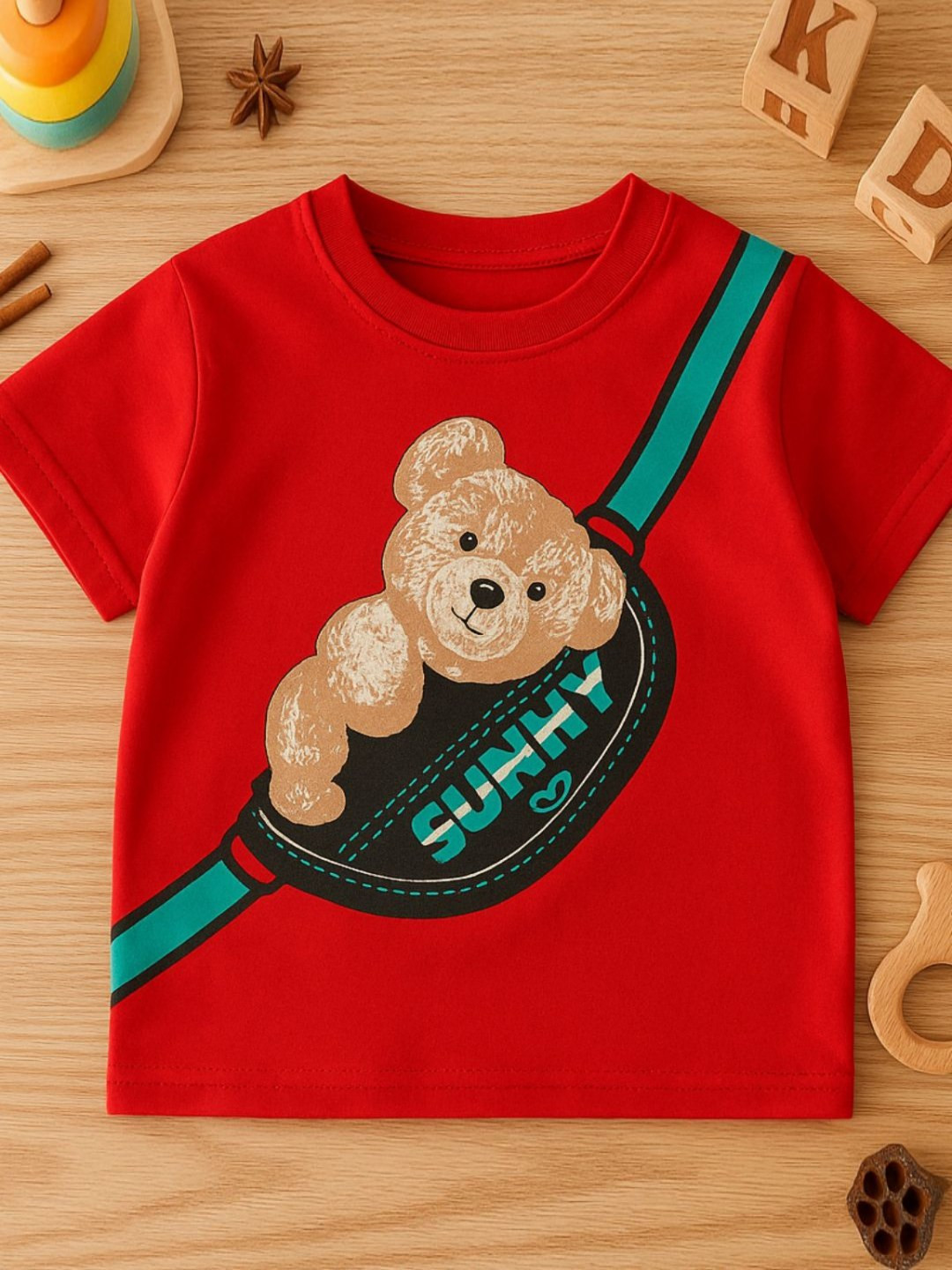 Googo Gaaga Boys Graphic Printed Round Neck T-shirt
