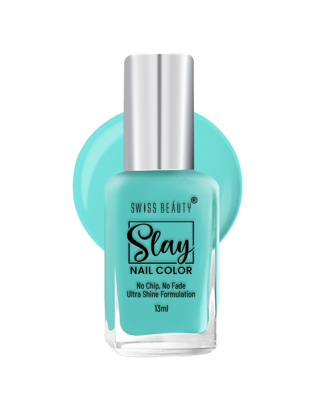 SWISS BEAUTY Slay Quick Dry Nail Polish with Ultra Shine Formula 13 ml - Blue Sky 11