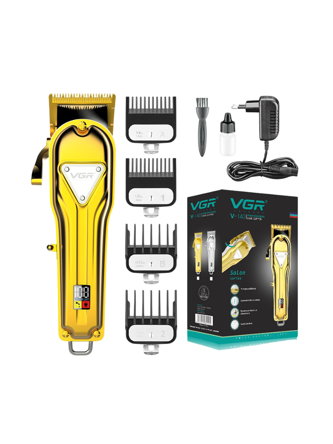 VGR V-140 Professional Salon Series Hair Clipper - Golden