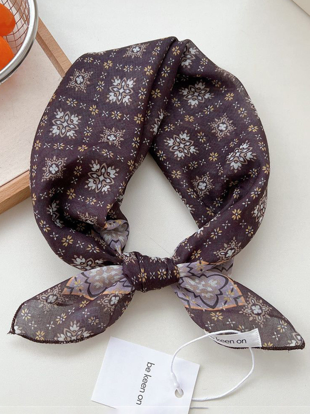 QUECY Women Self Design Printed Scarf