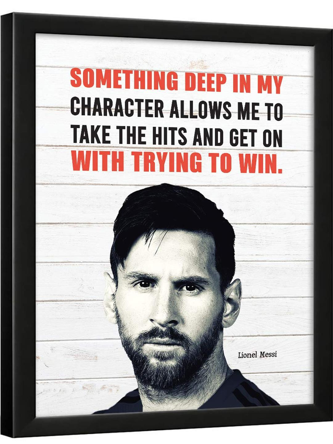 Chaka Chaundh Lionel Messi Quotes Wall Art