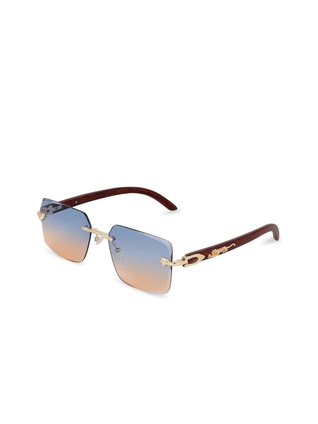 HASHTAG EYEWEAR Unisex Rectangle Sunglasses with UV Protected Lens RL-125142