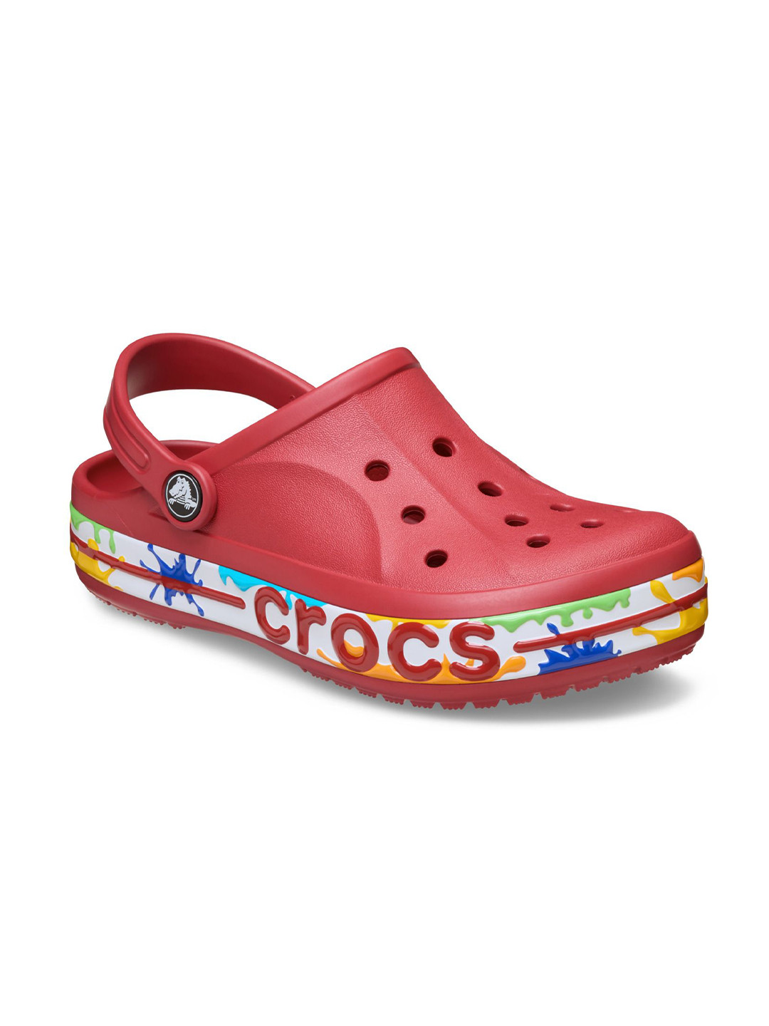 Crocs Kids Bayaband Paint Splash Clogs Flip Flops