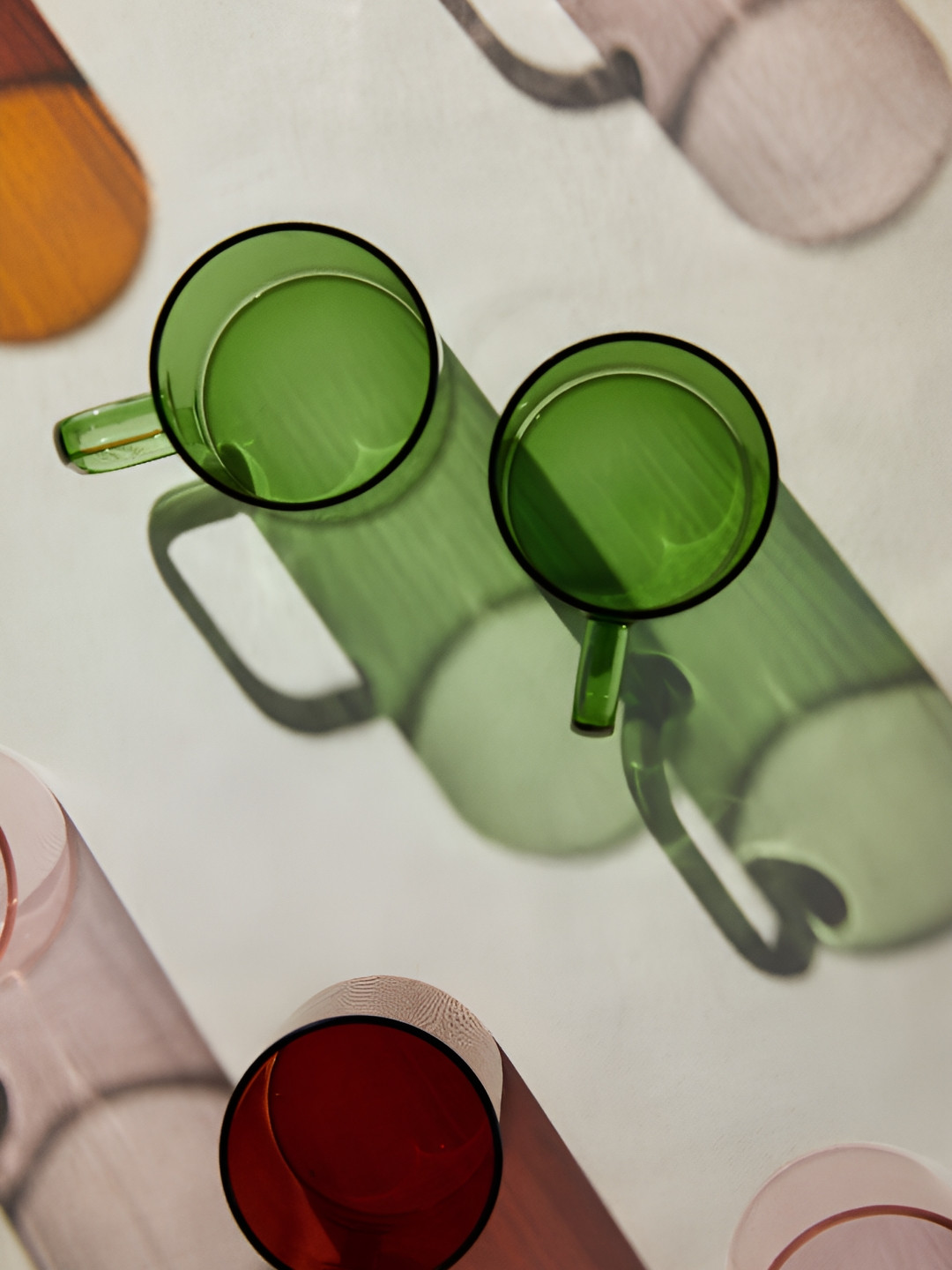 H&M Green 2-Pack Glass Mugs