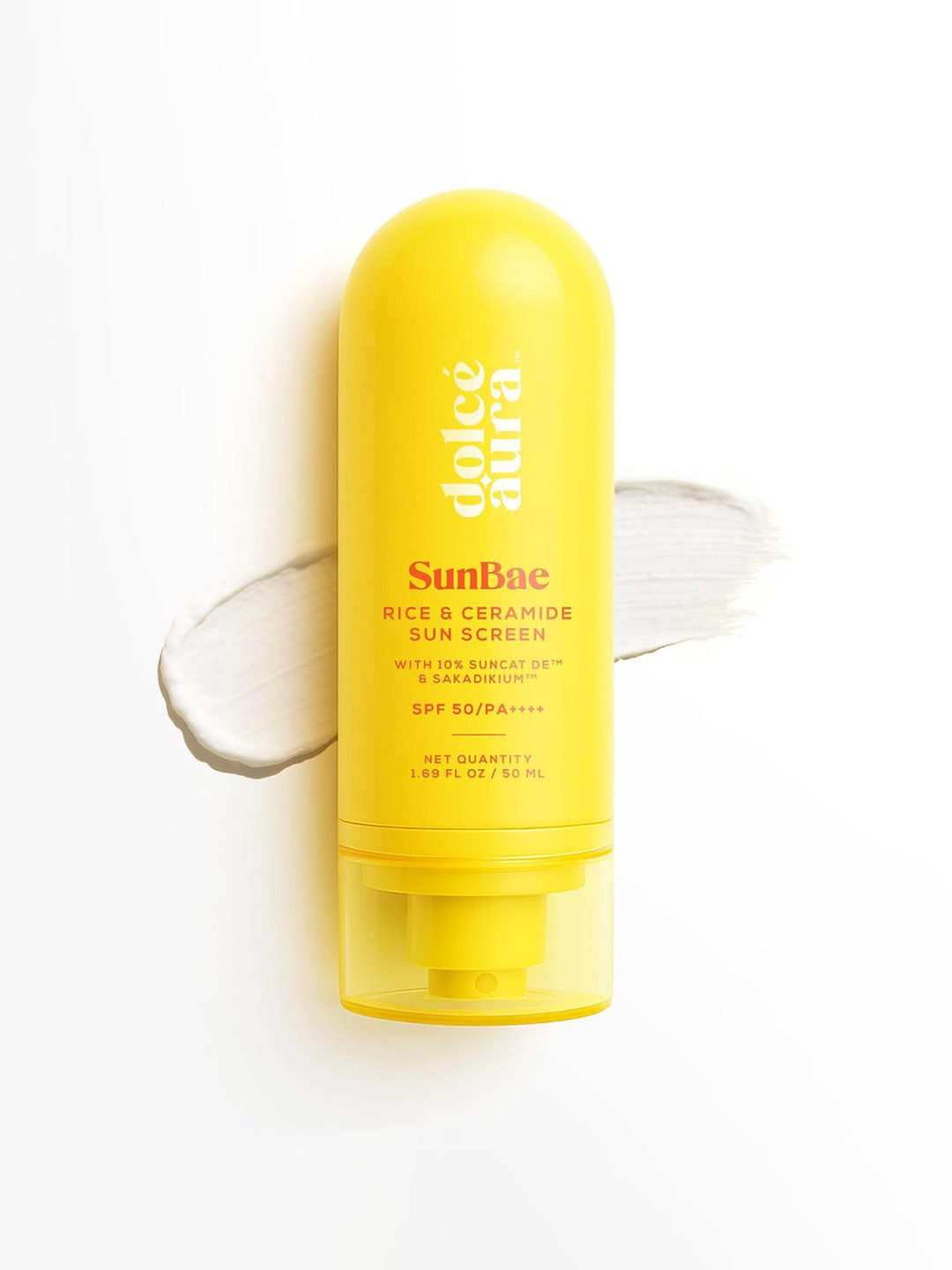 Dolce Aura SunBae Rice & Ceramide Sunscreen SPF 50 PA++++  UV Protection - 50 ml