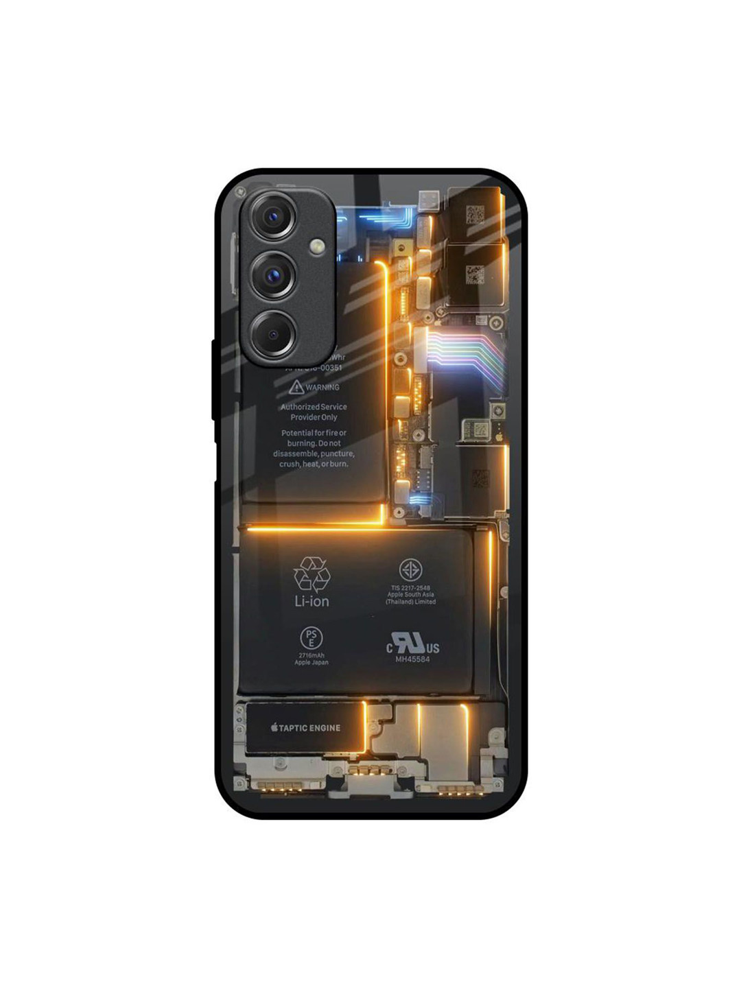 QRIOH Glow Up Skeleton Printed Sleek & Lightweight Silicone SamsungGalaxy F34 5G Back Case