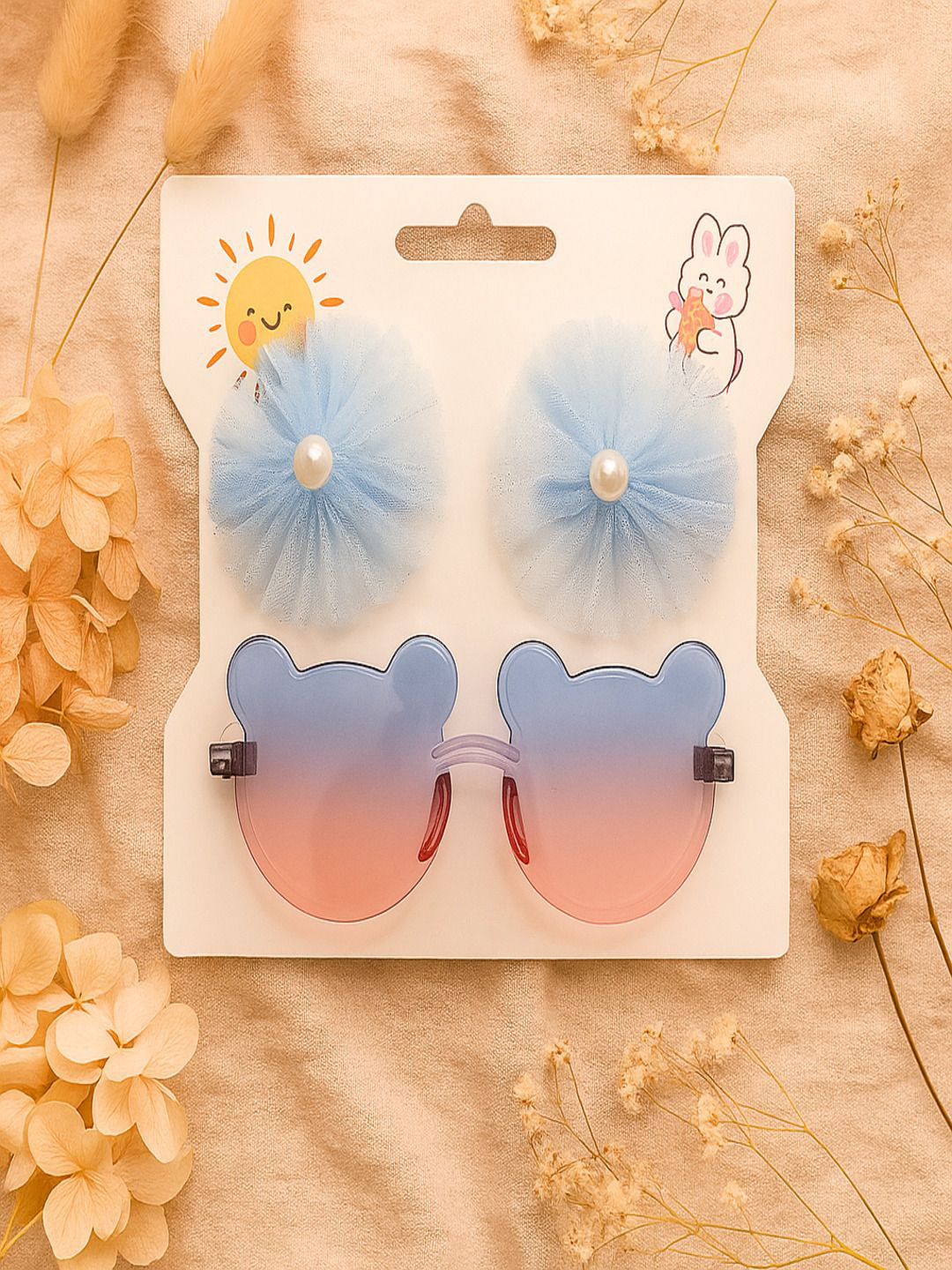 ANNA CREATIONS Girls Hair Accessory And Sun Goggles Set
