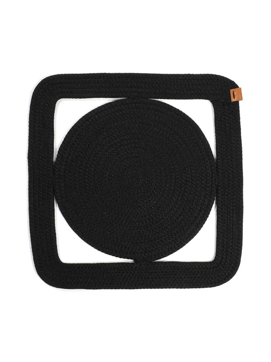 Umami Studio Black Textured Rope TablePlacemats