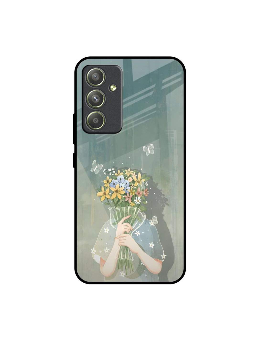 QRIOH FloraFacade Printed Samsung Galaxy A54 5G Silicone Back Case Mobile Accessories