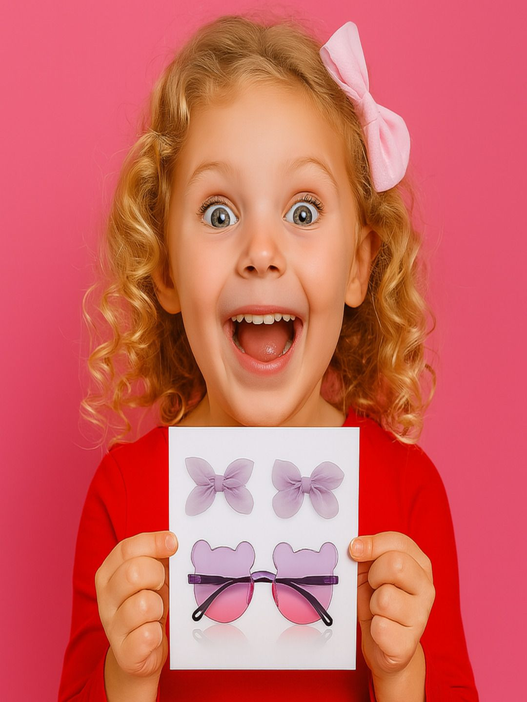 ANNA CREATIONS Girls Cute Bow Claw Clip