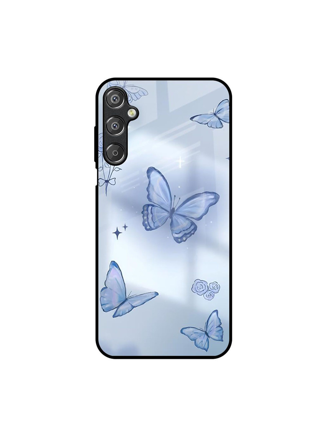 QRIOH Winged Elegance Printed Sleek & Lightweight Silicone Samsung Galaxy F15 5G Back Case