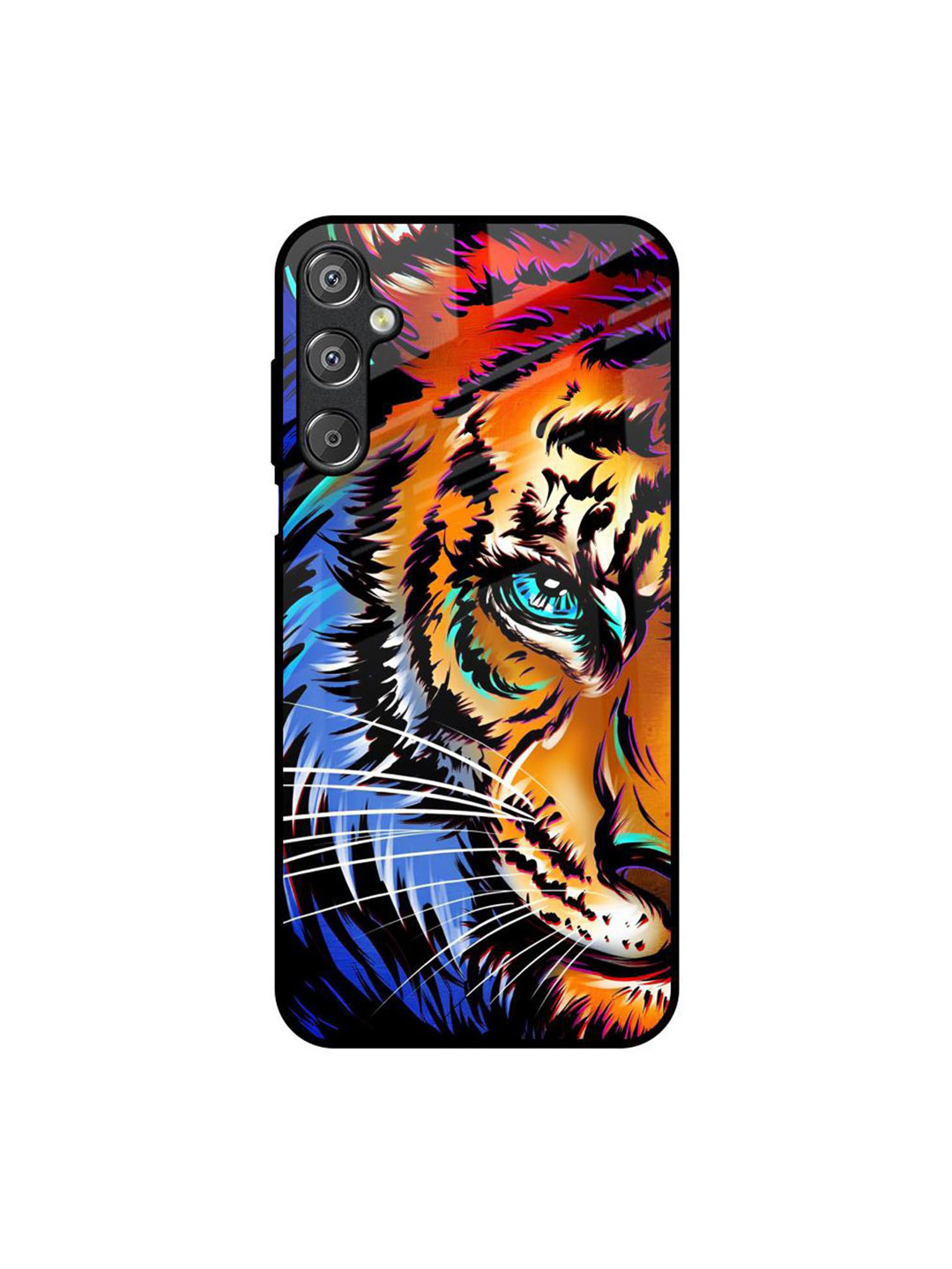 QRIOH Beast Tiger Quirky Printed Samsung Galaxy F15 5G Glass Back Case