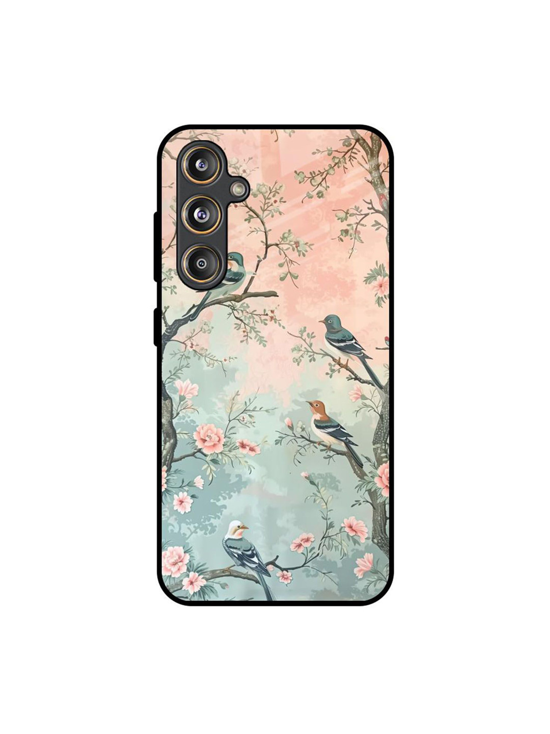 QRIOH Unisex Quirky Nature's Printed Samsung Galaxy M55s Back Case Mobile Accessories