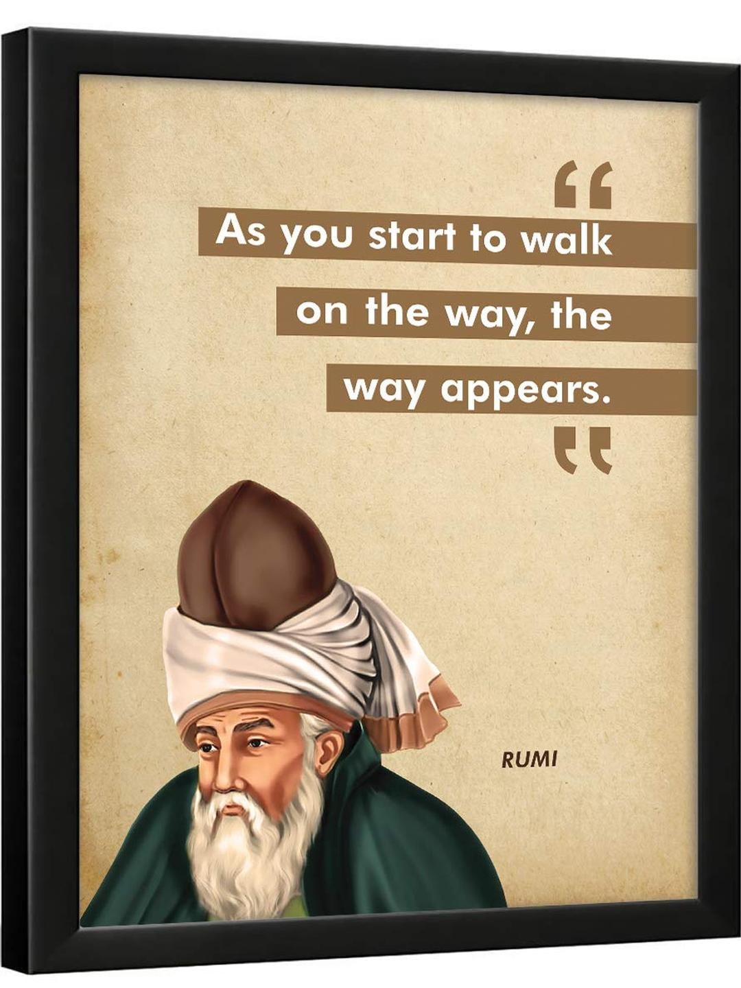 Chaka Chaundh Rumi Quotes Wall Art
