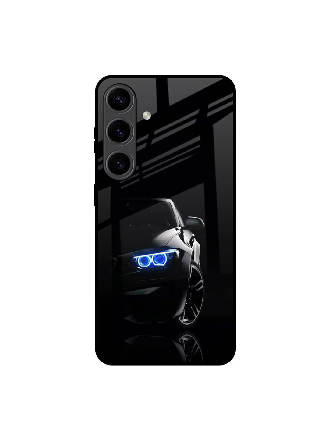 QRIOH Car In Dark Printed Samsung Galaxy S24 5G Silicone Back Case