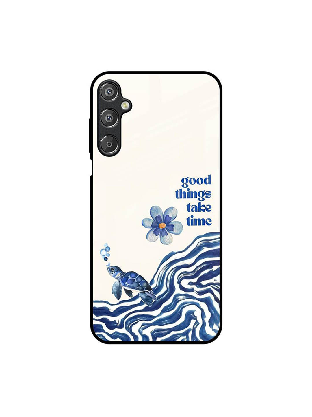 QRIOH Unisex Quirky Inner Voice Glass Case for Samsung Galaxy F15 5G Mobile Accessories