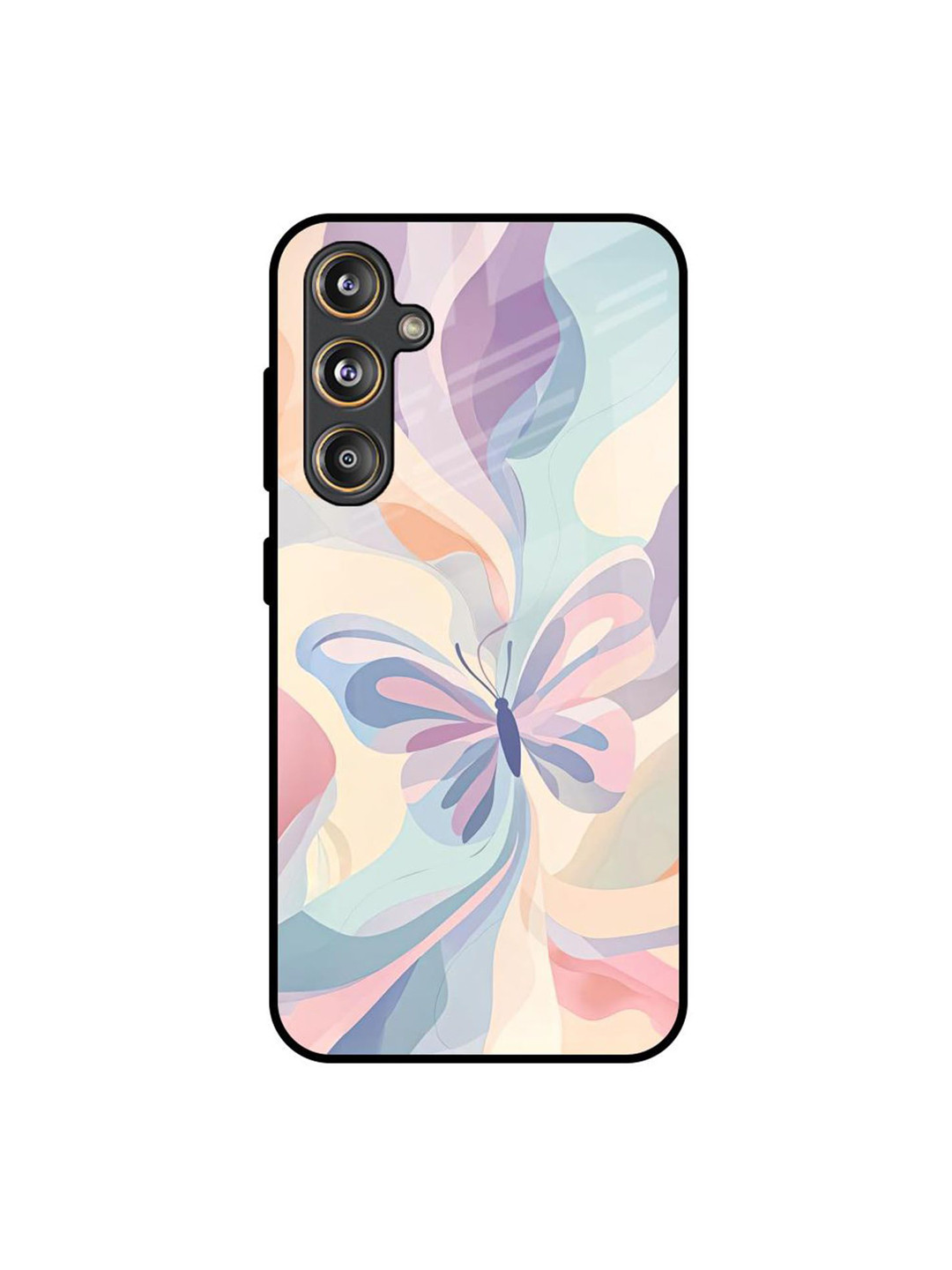 QRIOH Opulent Wings Printed Sleek & Lightweight Silicone Samsung Galaxy F55 5G Back Case