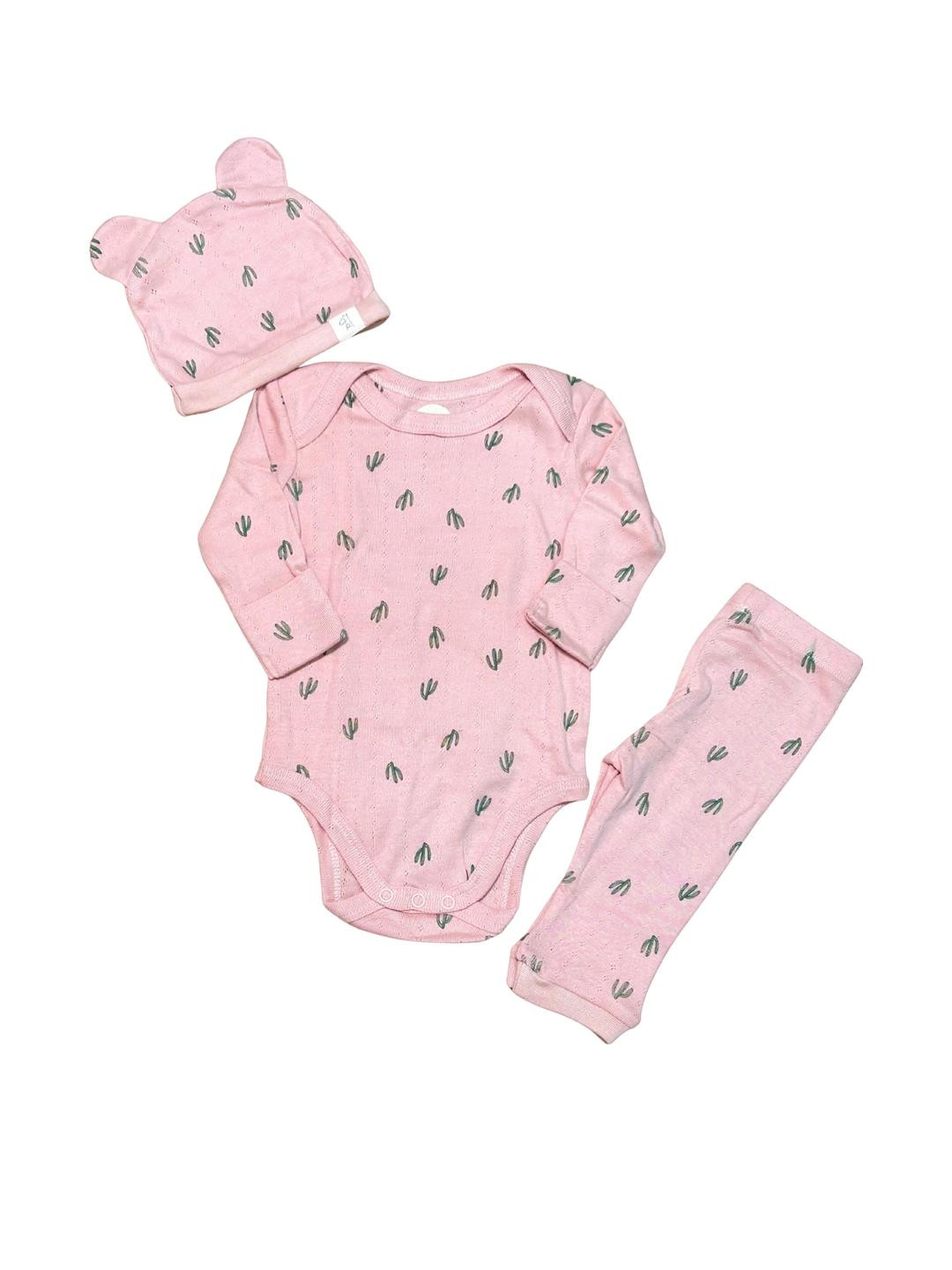 Giggly Joey Pink  Pure Cotton Clothing Set