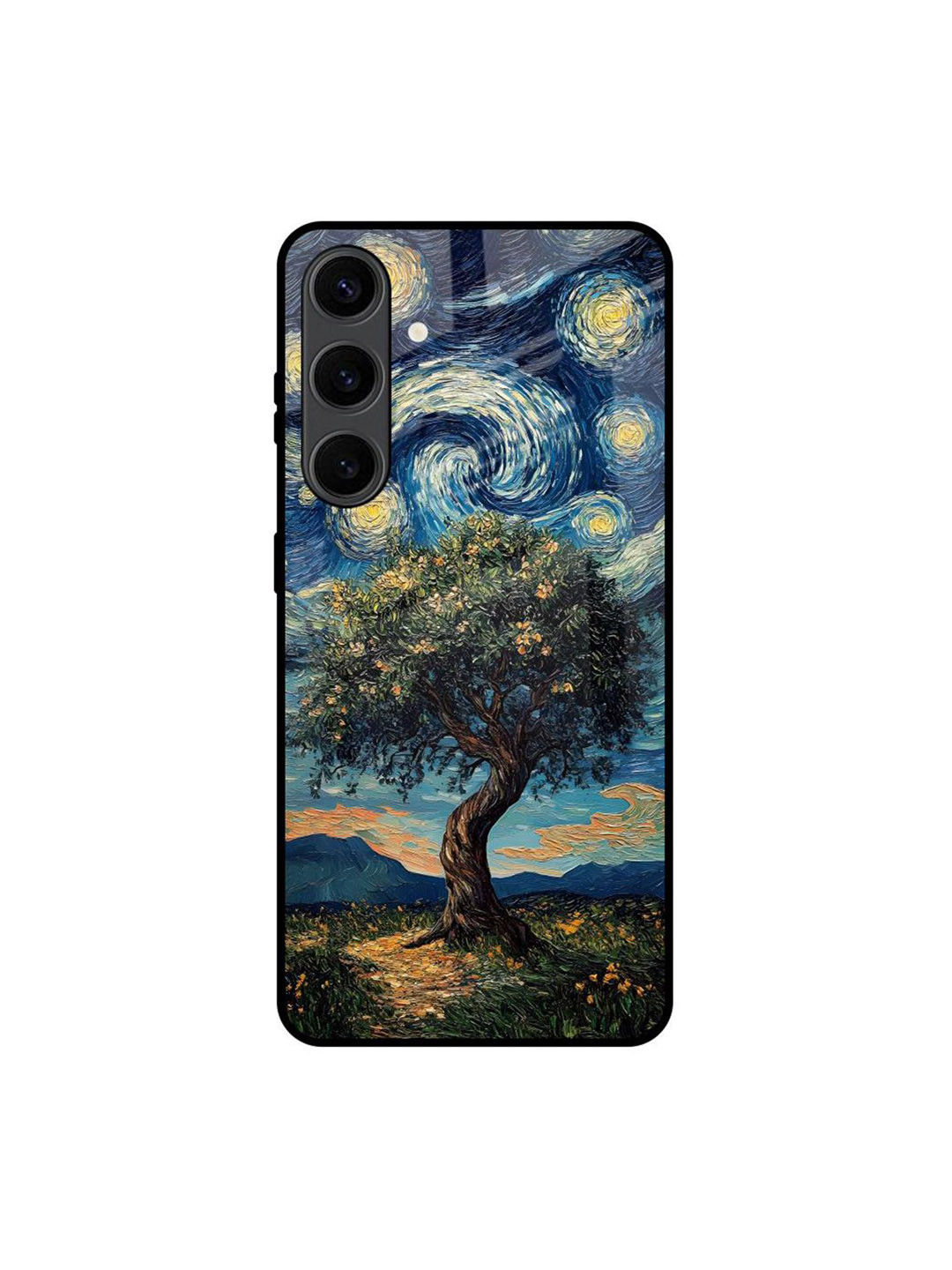 QRIOH Quirky Forest Breath For Samsung Galaxy S24 Plus 5G Glass Case Mobile Accessories