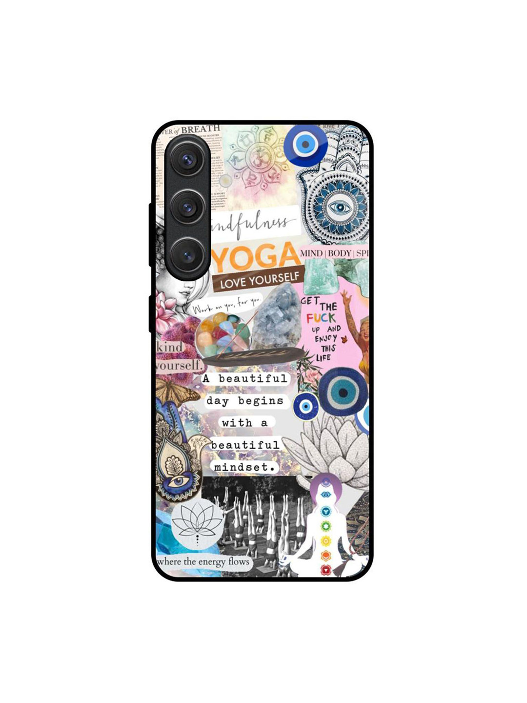 QRIOH Divine Flow Printed Sleek Silicone Samsung Galaxy S25 Plus 5G Back Case