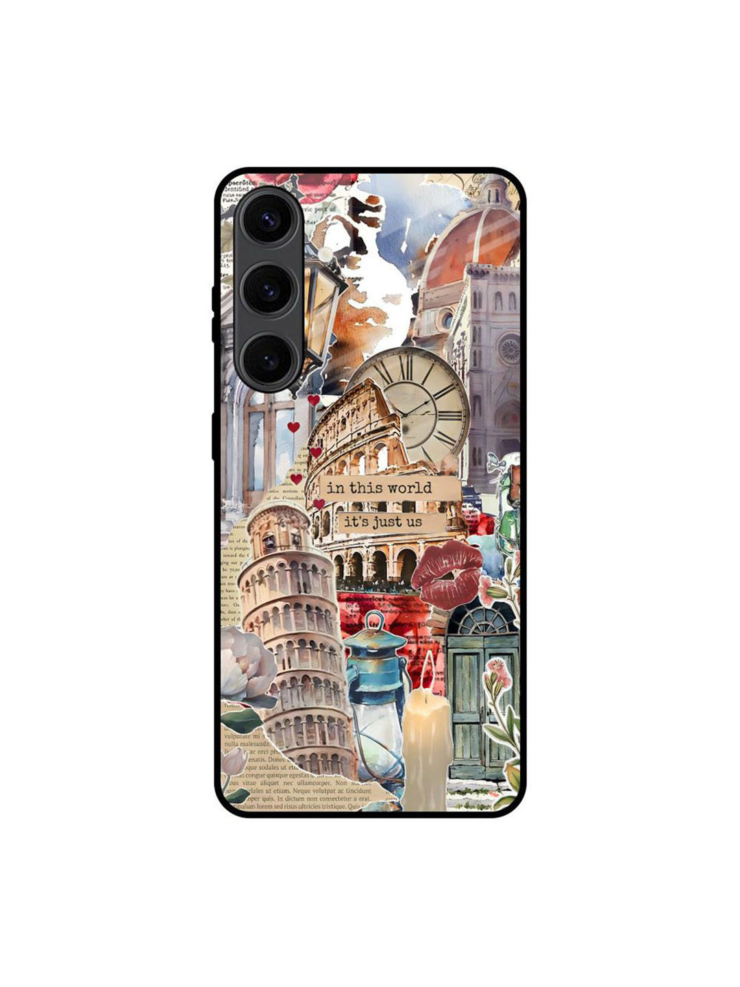 QRIOH Italian Vibes Quirky Printed Samsung Galaxy S24 Plus Glass Back Case