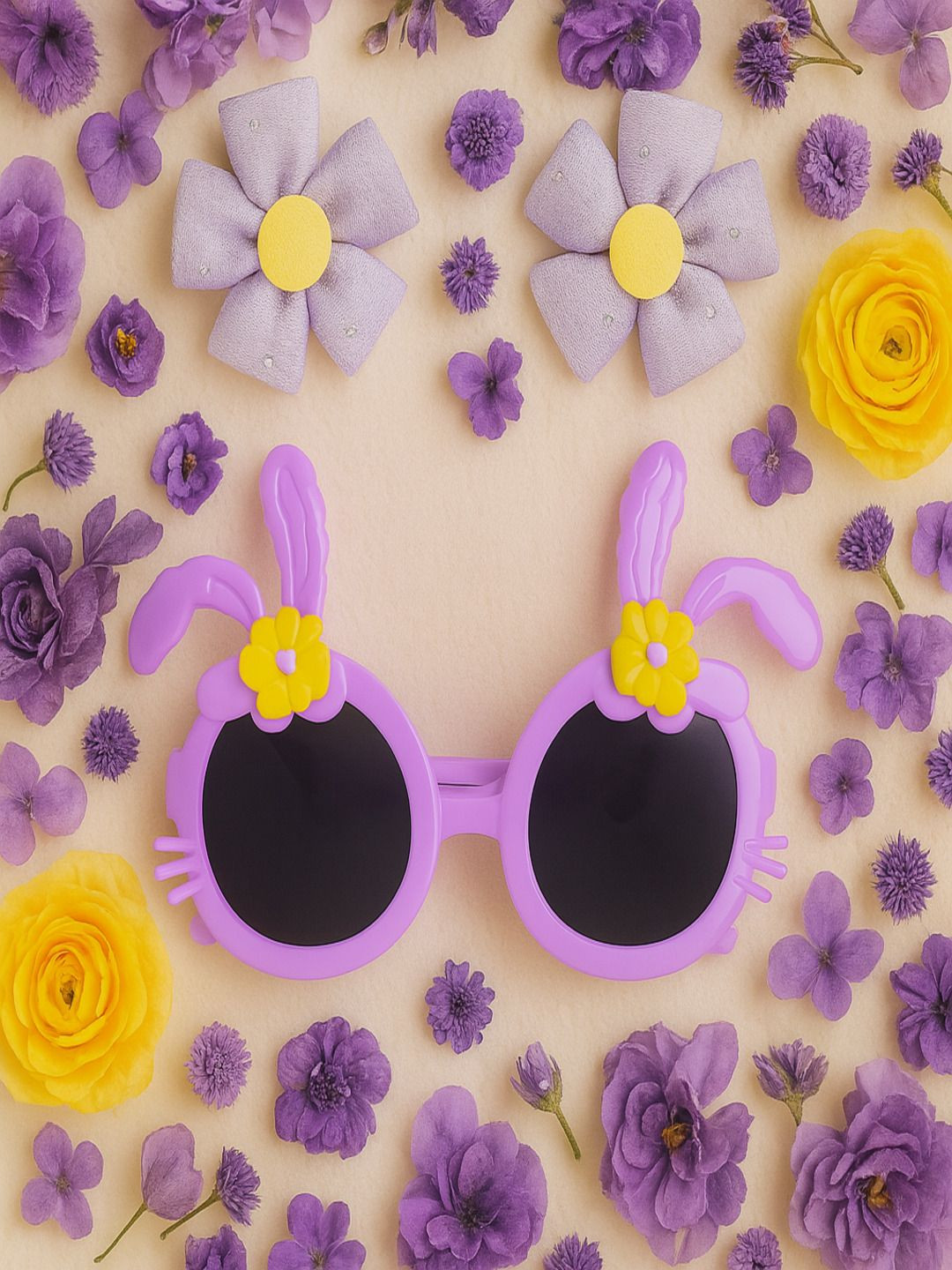 AmazingKarts Girls Cute Bow Hair Clip with Sun Goggles Design Fashion Hair Accessory