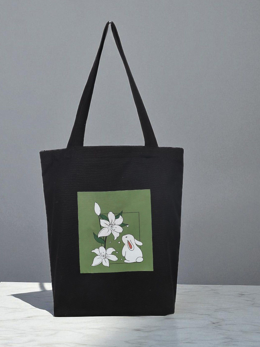 Juteka Graphic Printed Shopper Canvas Tote Bag