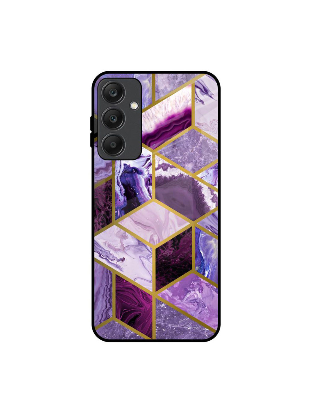QRIOH Rhombus Marble Printed Samsung Galaxy A25 5G Back Case Mobile Accessories