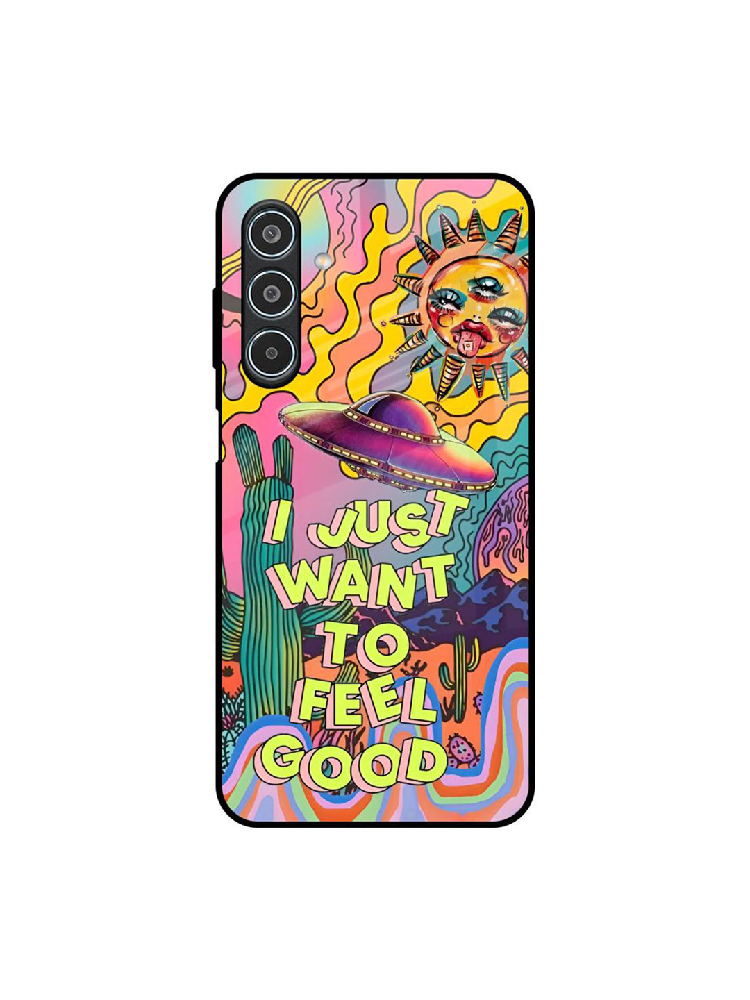 QRIOH Unisex Space Trip Printed Samsung Galaxy M35 5G Back Case Mobile Accessories