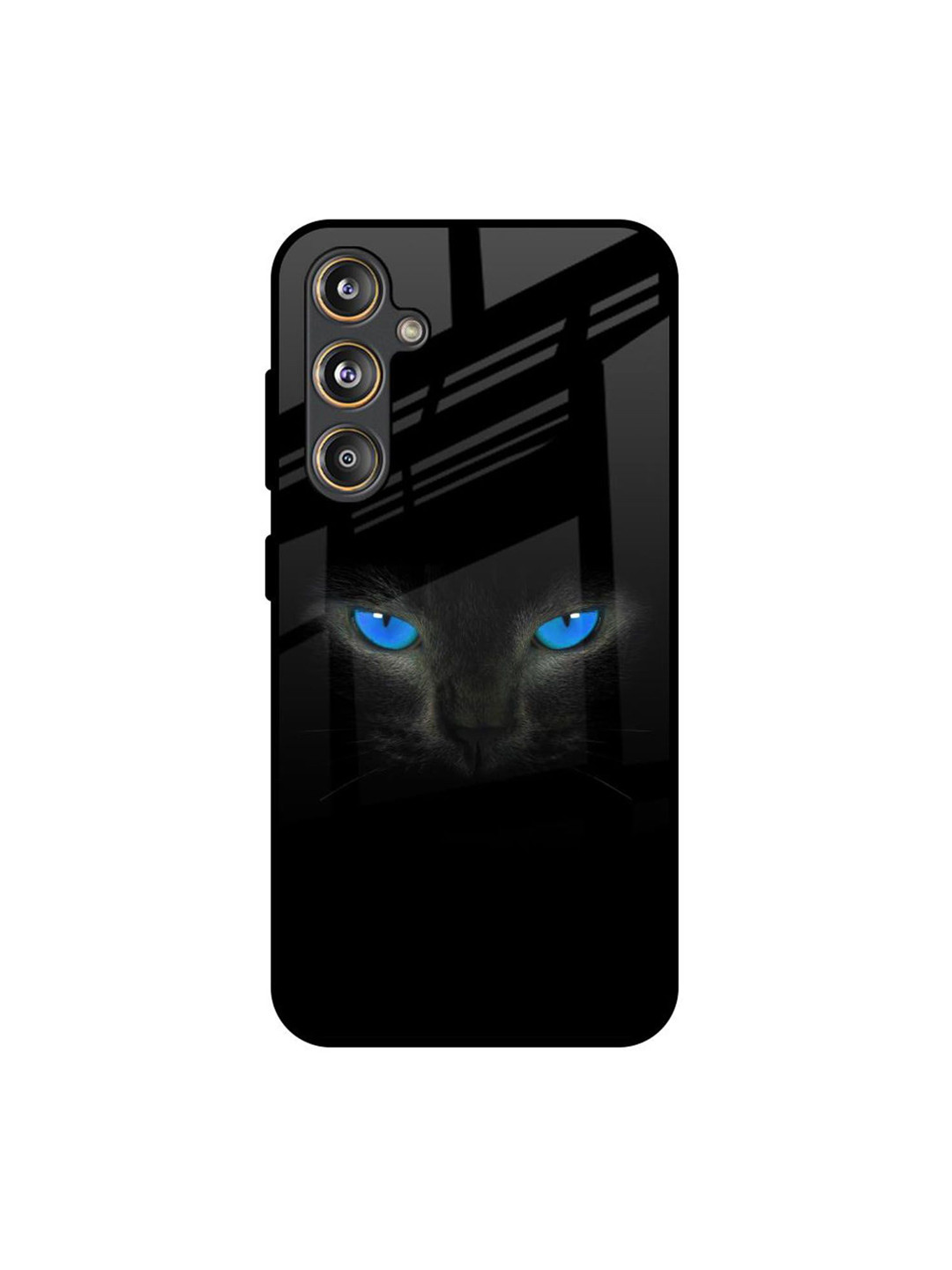 QRIOH Blue Eyes Printed Samsung Galaxy M55s Silicone Back Case