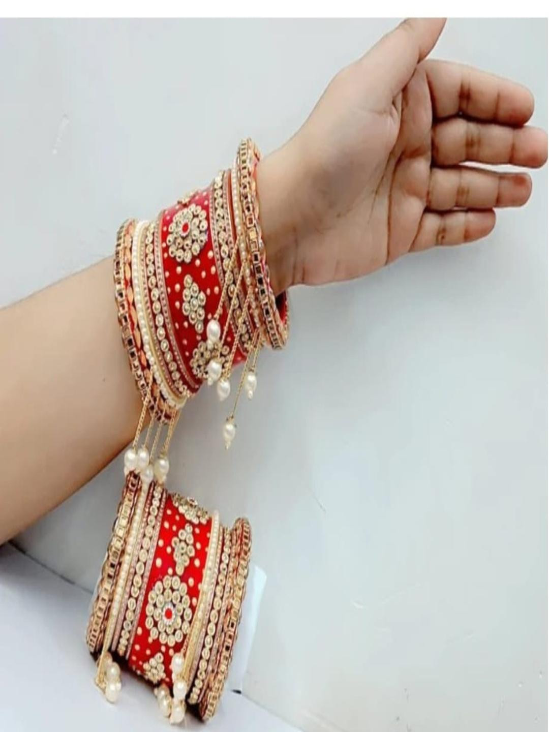 NASEEM BANGLES   Red  Plastic Bangles