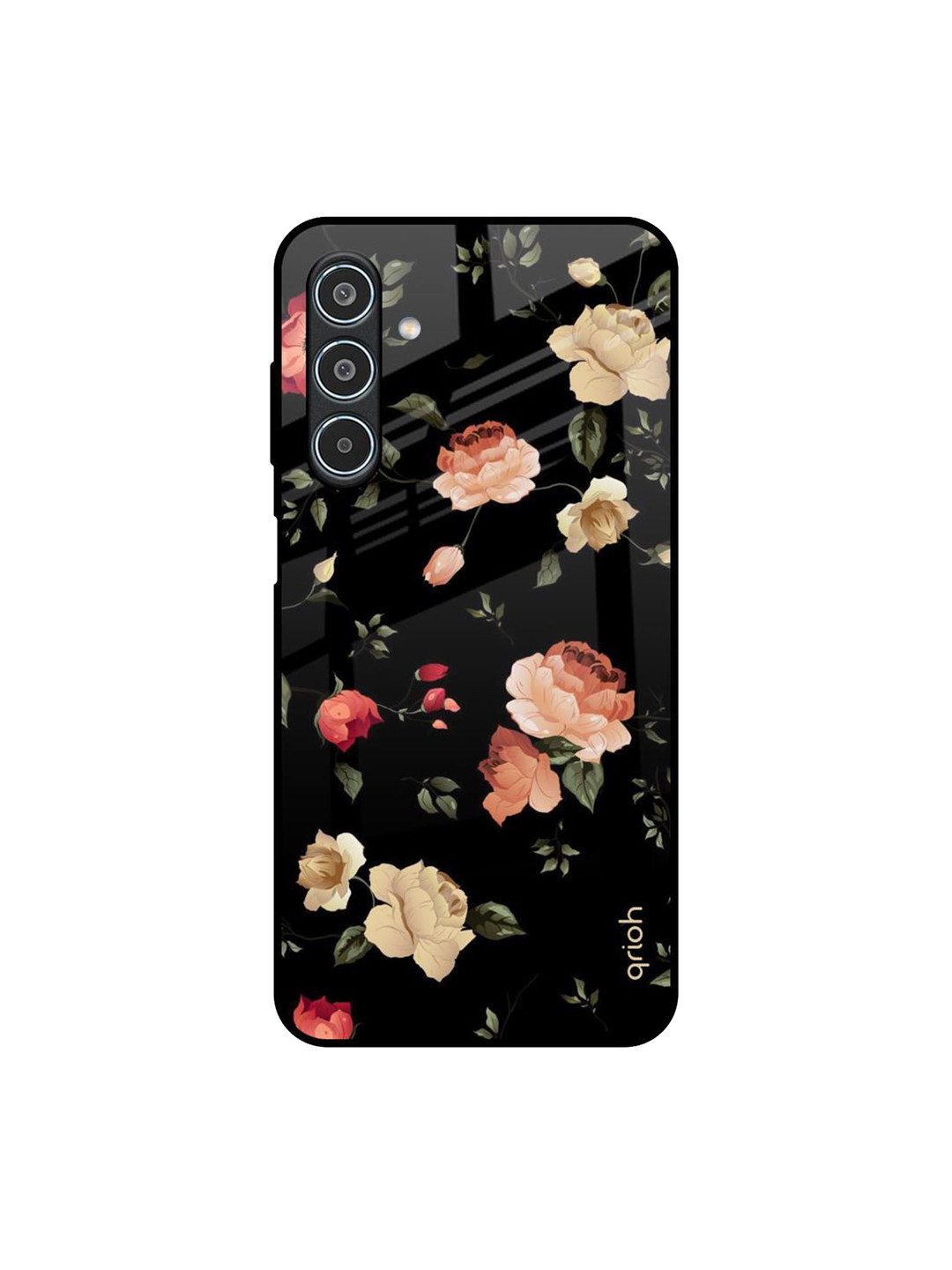 QRIOH Spring Floral Printed Samsung Galaxy M35 5G Silicone Back Case