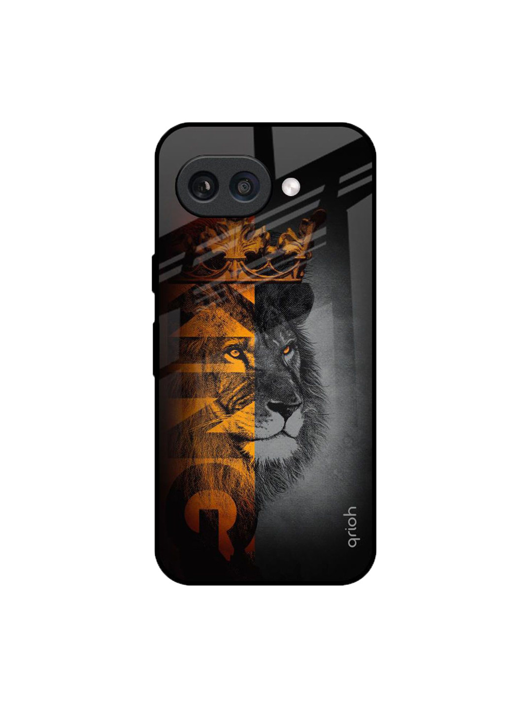 QRIOH King Of Forest Printed Sleek & Lightweight Silicone Google Pixel 9A Glass Back Case