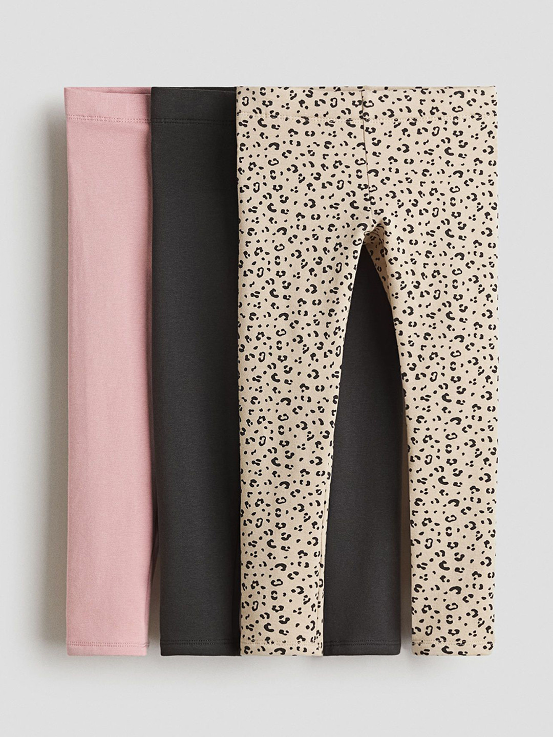 H&M 3-Pack Brushed-Inside Jersey Leggings