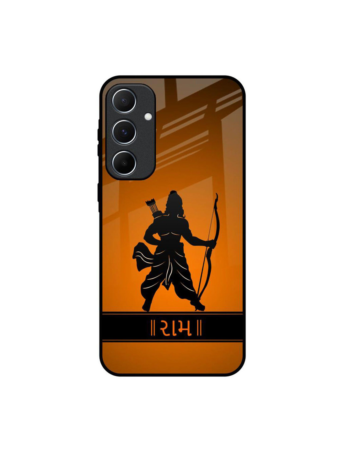 QRIOH Halo Rama Glass Printed Samsung Galaxy A55 5G Back Case Mobile Accessories