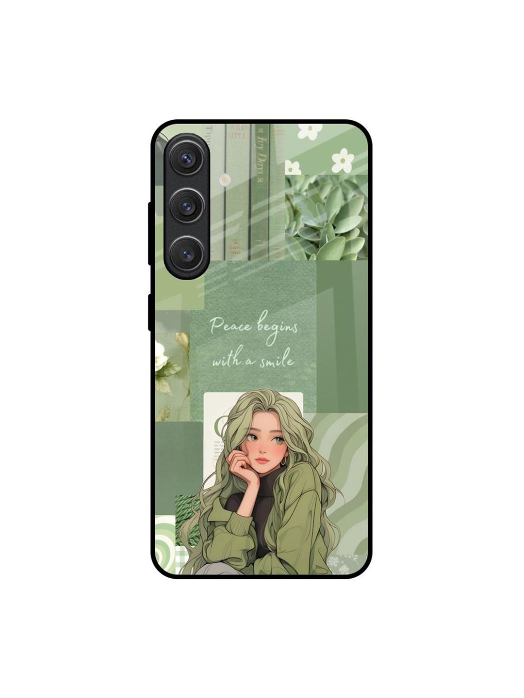 QRIOH Floral Printed Samsung Galaxy S25 Plus 5G Silicone Back Case