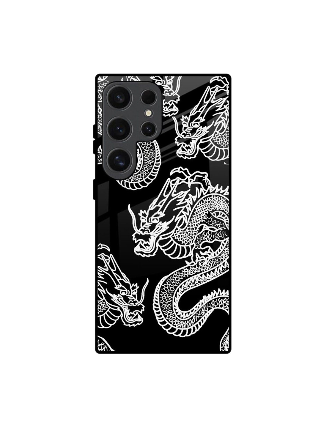 QRIOH Dragon Quirky Printed Samsung Galaxy S24 Ultra 5G Back Case Mobile Accessories