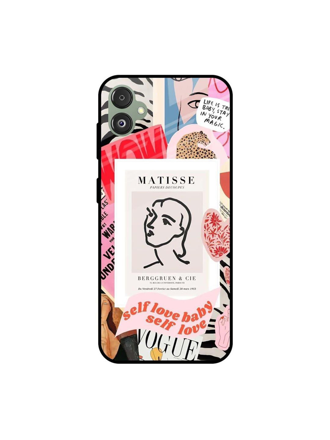 QRIOH Self Love Glass Printed Samsung Galaxy F14 5G Silicone Back Case